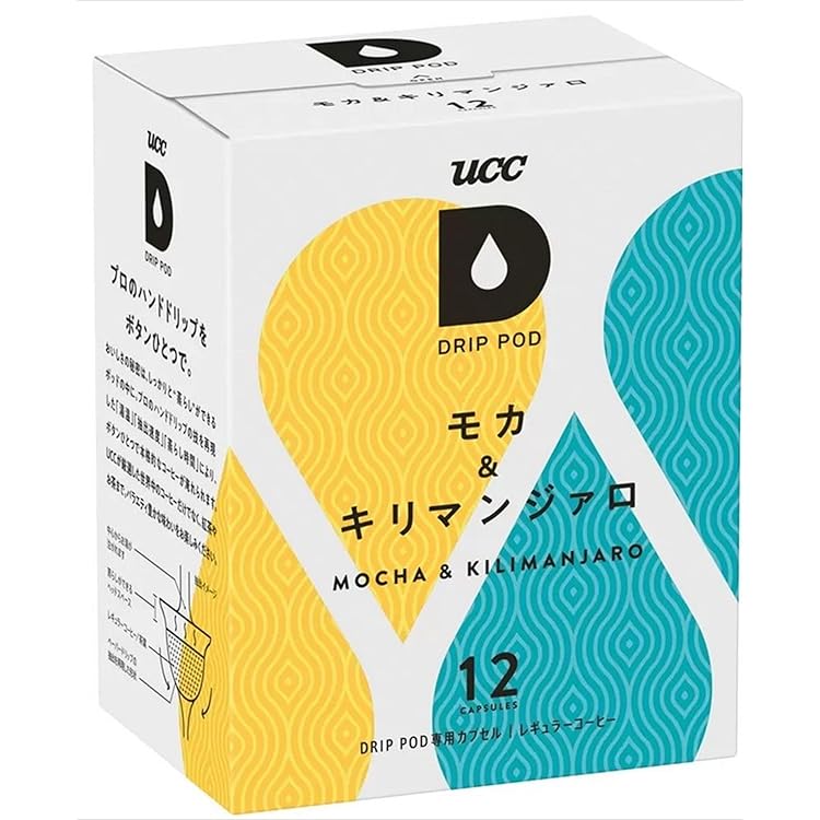 UCC - UCC ドリップポッド モカ&amp;キリマンジャロ 1ケース(12P×12箱入り) 送料無料 UCC ドリップポッド モカ＆キリマンジァロ 12個×12箱